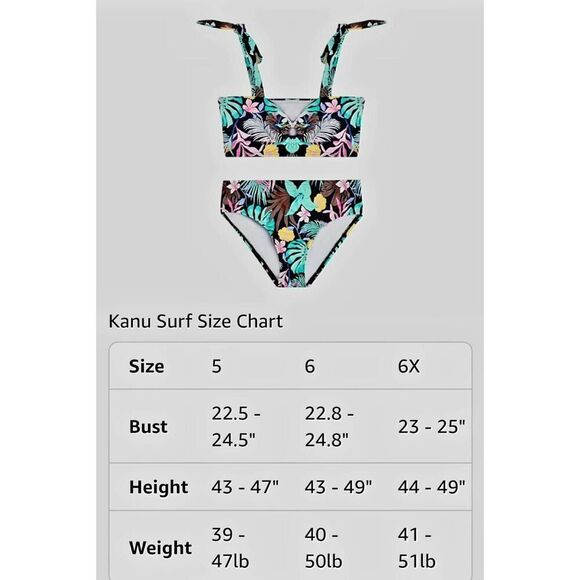 NWT KANU SURF GIRLS BIKINI - Picture 2 of 3